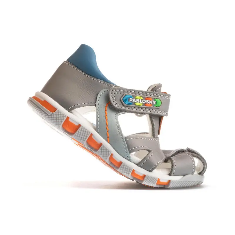 Sandalias De Marcha Deportiva De Piel De Bebé Niño PABLOSKY En Gris 7 Sandalias De Marcha Deportiva De Piel De Bebé Niño PABLOSKY En Gris - Imagen 5
