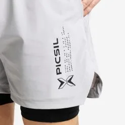 PICSIL Shorts Con Malla Compresión 2 En 1 Hombre Premium 0.1 - XL - Verde -tienda de equipos de fitness shorts con malla compresion 2 en 1 hombre premium 01 xl verde 3