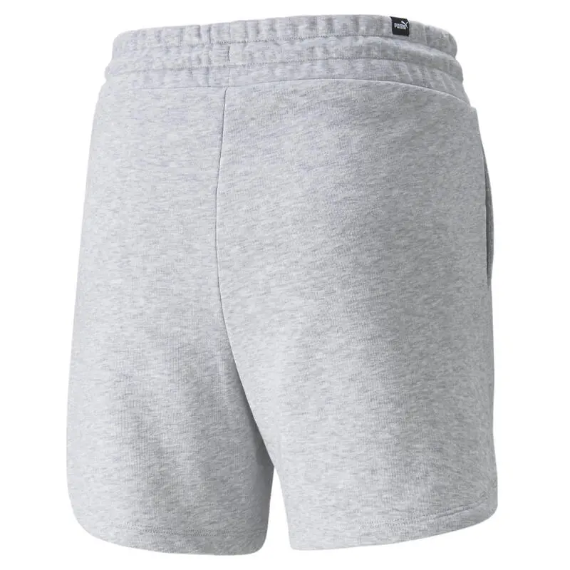 Shorts Mujer PUMA Essentials High Waist Gris 7 Shorts Mujer PUMA Essentials High Waist Gris - Imagen 5