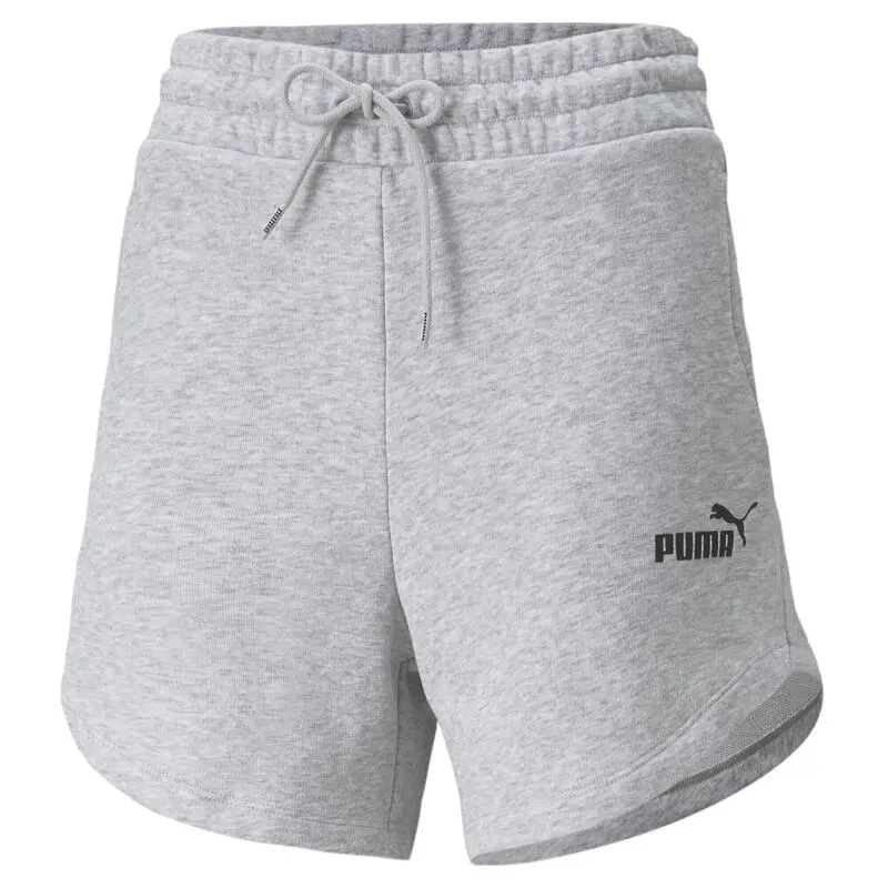Shorts Mujer PUMA Essentials High Waist Gris 3 Shorts Mujer PUMA Essentials High Waist Gris