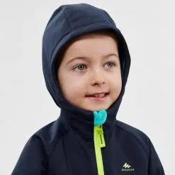 Quechua Softshell De Montaña Y Trekking NIños 2-6 Años Quecha MH550 Azul -tienda de equipos de fitness softshell de montaa y trekking nios 2 6 aos quecha mh550 azul 3
