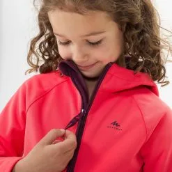 Softshell Montaña Y Trekking Niños 2-6 Años Quechua MH550 Rosa -tienda de equipos de fitness softshell montaa y trekking nios 2 6 aos quechua mh550 rosa 4
