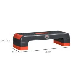 Step De Aeróbic Altura Ajustable 10/15/20 Cm HOMCOM 78x28x20 Cm Rojo 7 Step De Aeróbic Altura Ajustable 10/15/20 Cm HOMCOM 78x28x20 Cm Rojo -tienda de equipos de fitness step de aerobic altura ajustable 101520 cm homcom 78x28x20 cm rojo 2
