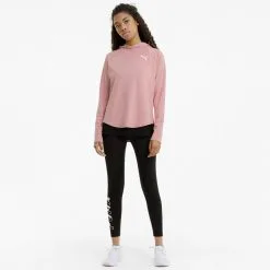 Sudadera Con Capucha Active Mujer PUMA Rosa Claro -tienda de equipos de fitness sudadera con capucha active mujer puma rosa claro 3