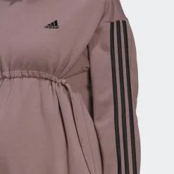 ADIDAS Sudadera Con Capucha Essentials Cotton 3 Bandas (Premamá) -tienda de equipos de fitness sudadera con capucha essentials cotton 3 bandas premama 4