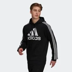ADIDAS Sudadera Con Capucha Essentials Fleece Logo 3 Bandas 9 ADIDAS Sudadera Con Capucha Essentials Fleece Logo 3 Bandas -tienda de equipos de fitness sudadera con capucha essentials fleece logo 3 bandas 2