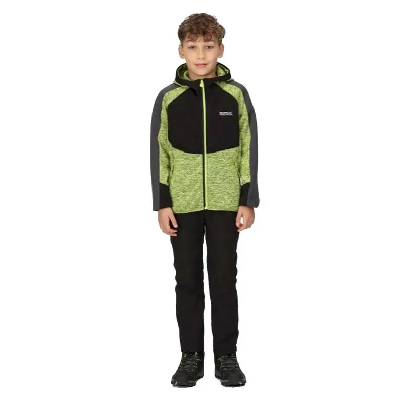 Regatta Sudadera Con Cremallera Dissolver VI Jaspeada De Polar Para Niños/Niñas Negro, 6 Regatta Sudadera Con Cremallera Dissolver VI Jaspeada De Polar Para Niños/Niñas Negro, - Imagen 4