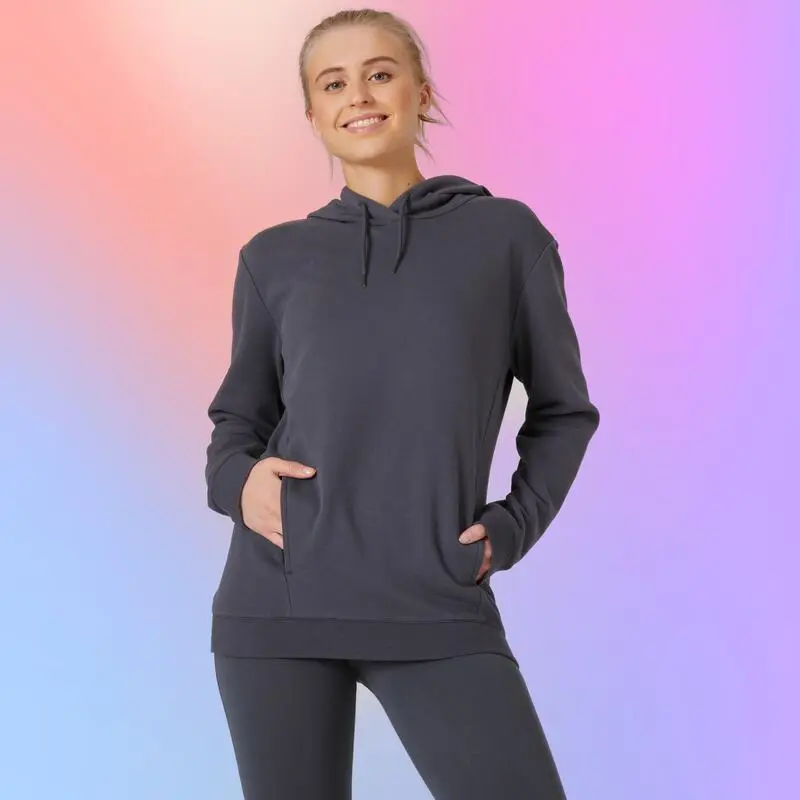 Sudadera Con Forro Polar Fitness Con Capucha Mujer Domyos 500 Rosa 8 Sudadera Con Forro Polar Fitness Con Capucha Mujer Domyos 500 Rosa - Imagen 6