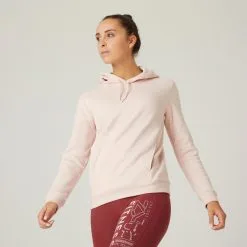 Sudadera Con Forro Polar Fitness Con Capucha Mujer Domyos 500 Rosa 9 Sudadera Con Forro Polar Fitness Con Capucha Mujer Domyos 500 Rosa -tienda de equipos de fitness sudadera con forro polar fitness con capucha mujer domyos 500 rosa 1