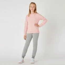 Domyos Sudadera Cuello Redondo Niños French Terry Algodón - Básica Rosa 10 Domyos Sudadera Cuello Redondo Niños French Terry Algodón - Básica Rosa -tienda de equipos de fitness sudadera cuello redondo nios french terry algodon basica rosa 3