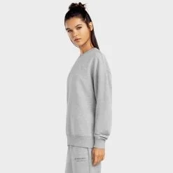 Siroko Sudadera De Cuello Redondo Mujer Ash-W -tienda de equipos de fitness sudadera de cuello redondo mujer ash w 2