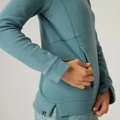 Sudadera Fitness Con Capucha Mujer Domyos 520 Verde -tienda de equipos de fitness sudadera fitness con capucha mujer domyos 520 verde 4