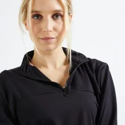 Sudadera Fitness Media Cremallera Corta Mujer Domyos 120 Negro 10 Sudadera Fitness Media Cremallera Corta Mujer Domyos 120 Negro -tienda de equipos de fitness sudadera fitness media cremallera corta mujer domyos 120 negro 2