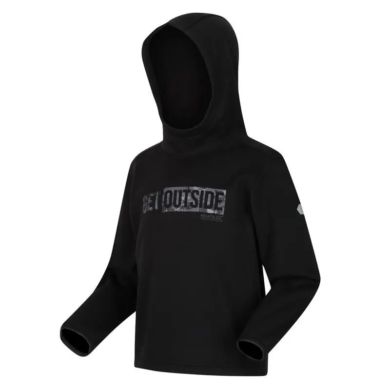 Regatta Sudadera Highton Get Outside De Elasticidad Extol Para Niños/Niñas Negro 6 Regatta Sudadera Highton Get Outside De Elasticidad Extol Para Niños/Niñas Negro - Imagen 4