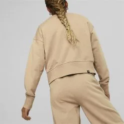 Sudadera Mujer HER PUMA Beige 9 Sudadera Mujer HER PUMA Beige -tienda de equipos de fitness sudadera mujer her puma beige 2