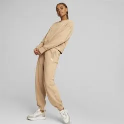 Sudadera Mujer HER PUMA Beige 11 Sudadera Mujer HER PUMA Beige -tienda de equipos de fitness sudadera mujer her puma beige 4