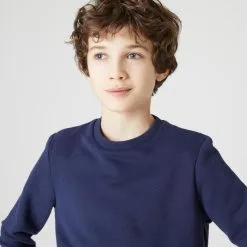 Domyos Sudadera Niños Unisex Azul Marino Cuello Redondo Cálida -tienda de equipos de fitness sudadera nios unisex azul marino cuello redondo calida 1