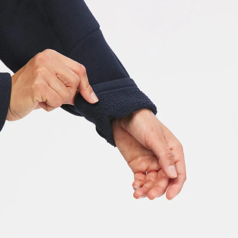 Sudadera Polar De Montaña Y Nieve Mujer Quechua SH100 X-Warm Azul 7 Sudadera Polar De Montaña Y Nieve Mujer Quechua SH100 X-Warm Azul - Imagen 5