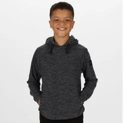 Regatta Sudadera Polar Ligera Kade Con Capucha Para Niños Niñas Gris Jaspeado Seal -tienda de equipos de fitness sudadera polar ligera kade con capucha para nios nias gris jaspeado seal 3