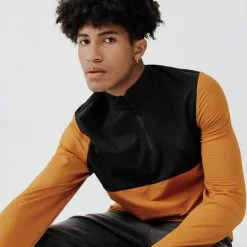 Kalenji Sudadera Running Hombre Manga Larga Cálida Warm 500 Ocre -tienda de equipos de fitness sudadera running hombre manga larga calida warm 500 ocre 2