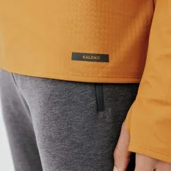 Kalenji Sudadera Running Hombre Manga Larga Cálida Warm 500 Ocre -tienda de equipos de fitness sudadera running hombre manga larga calida warm 500 ocre 4
