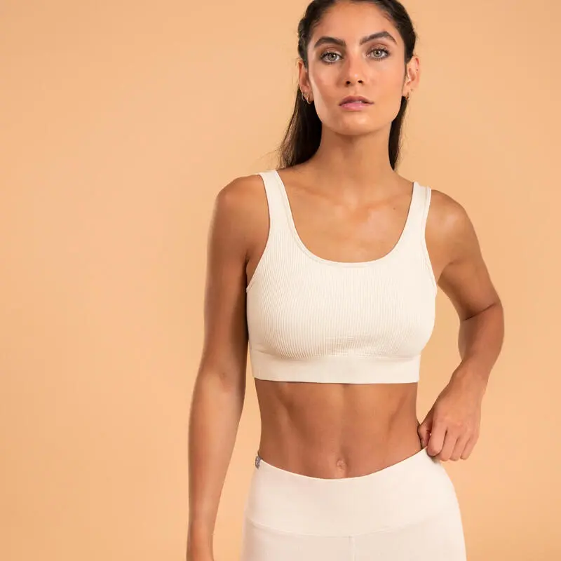 KIMJALY Sujetador-Top Yoga Negro Sin Costuras Sin Relleno Suave Ligero 7 KIMJALY Sujetador-Top Yoga Negro Sin Costuras Sin Relleno Suave Ligero - Imagen 5