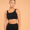 KIMJALY Sujetador-Top Yoga Negro Sin Costuras Sin Relleno Suave Ligero 1 KIMJALY Sujetador-Top Yoga Negro Sin Costuras Sin Relleno Suave Ligero -tienda de equipos de fitness sujetador top yoga negro sin costuras sin relleno suave ligero
