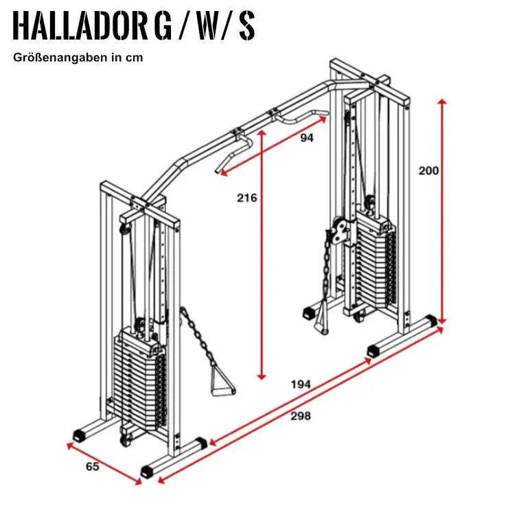 SUPRFIT Supfit Hallador Cable Pull Tower Negro 7 SUPRFIT Supfit Hallador Cable Pull Tower Negro - Imagen 5