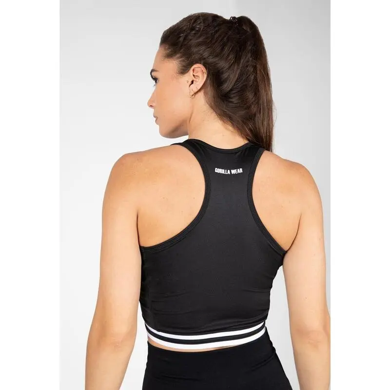 Top Deportivo De Tirantes Con Cremallera Mujer GORILLA WEAR Mesa Zip Negro 4 Top Deportivo De Tirantes Con Cremallera Mujer GORILLA WEAR Mesa Zip Negro - Imagen 2