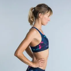 Top Natación Mujer Nabaiji Azul Marino Estampado 9 Top Natación Mujer Nabaiji Azul Marino Estampado -tienda de equipos de fitness top natacion mujer nabaiji azul marino estampado 2