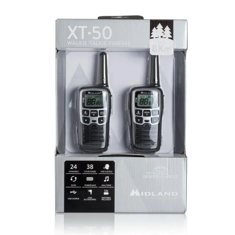 MIDLAND Walkie Talkie - Adulto - XT50 5 MIDLAND Walkie Talkie - Adulto - XT50 - Imagen 3