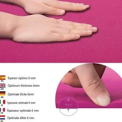 WUEPS Yoga Mat / Esterilla De Yoga Suave Confort 183 CM / Rosa 10 WUEPS Yoga Mat / Esterilla De Yoga Suave Confort 183 CM / Rosa -tienda de equipos de fitness yoga mat esterilla de yoga suave confort 183 cm rosa 2