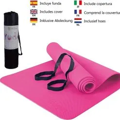 WUEPS Yoga Mat / Esterilla De Yoga Suave Confort 183 CM / Rosa 12 WUEPS Yoga Mat / Esterilla De Yoga Suave Confort 183 CM / Rosa -tienda de equipos de fitness yoga mat esterilla de yoga suave confort 183 cm rosa 4