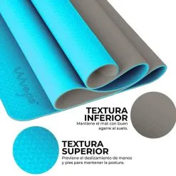WUEPS Yoga Mat / Esterilla De Yoga Suave Confort Blue Sky Blue 183 CM 12 WUEPS Yoga Mat / Esterilla De Yoga Suave Confort Blue Sky Blue 183 CM -tienda de equipos de fitness yoga mat esterilla de yoga suave confort blue sky blue 183 cm 4
