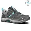 Zapatillas De Montaña Y Trekking Impermeables Mujer Quechua MH100 Gris
