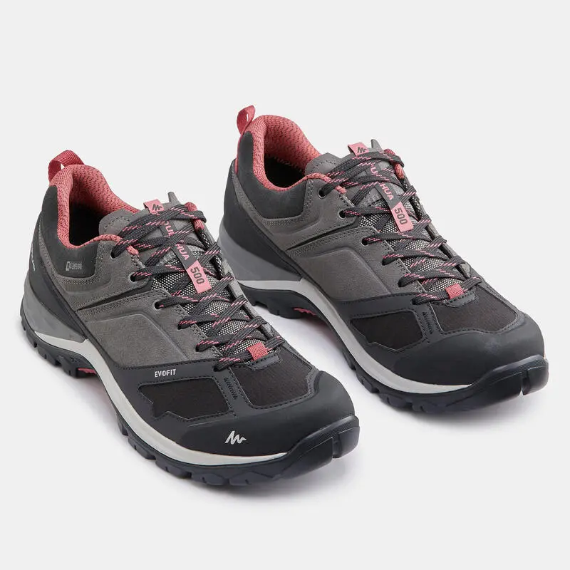 Zapatillas De Montaña Y Trekking Impermeables Mujer Quechua MH500 Gris 4 Zapatillas De Montaña Y Trekking Impermeables Mujer Quechua MH500 Gris - Imagen 2