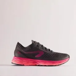 Zapatillas Running Kiprun KS Light Mujer Gris Claro Rosa -tienda de equipos de fitness zapatillas running kiprun ks light mujer negro rosa