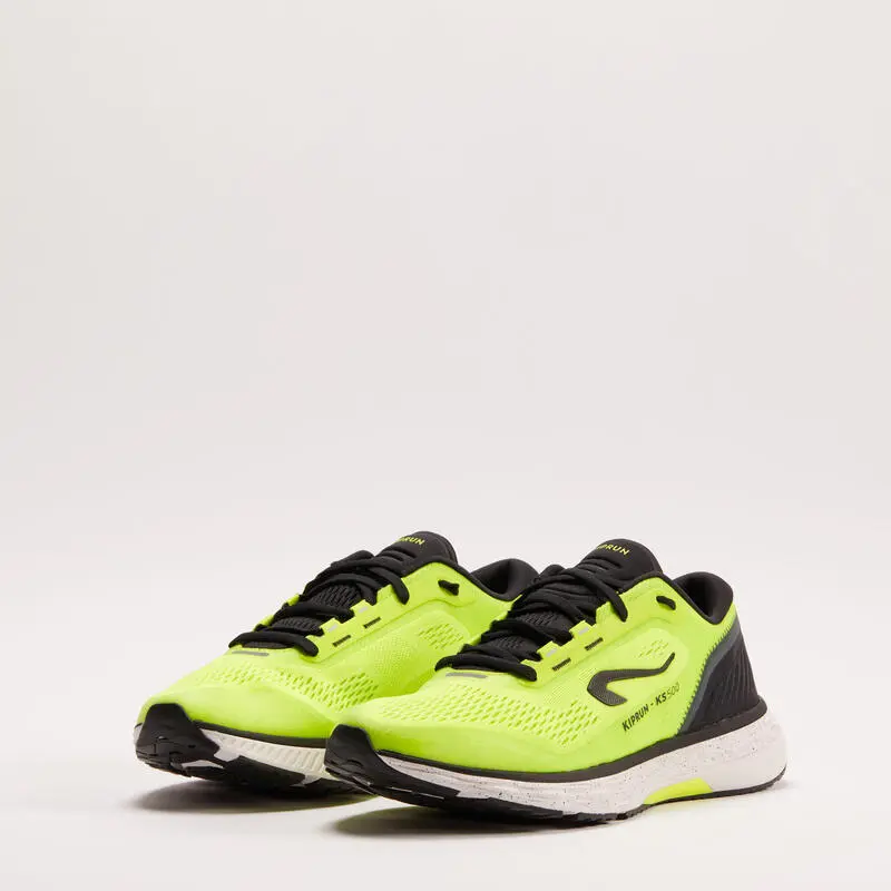 Zapatillas Running Kiprun KS500 Hombre Amarillo Negro 4 Zapatillas Running Kiprun KS500 Hombre Amarillo Negro - Imagen 2